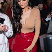 Kylie Jenner braless
