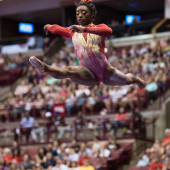 Simone Biles pussy slip