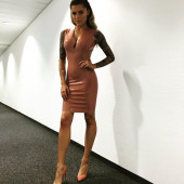 Sophia Thomalla latex outfit