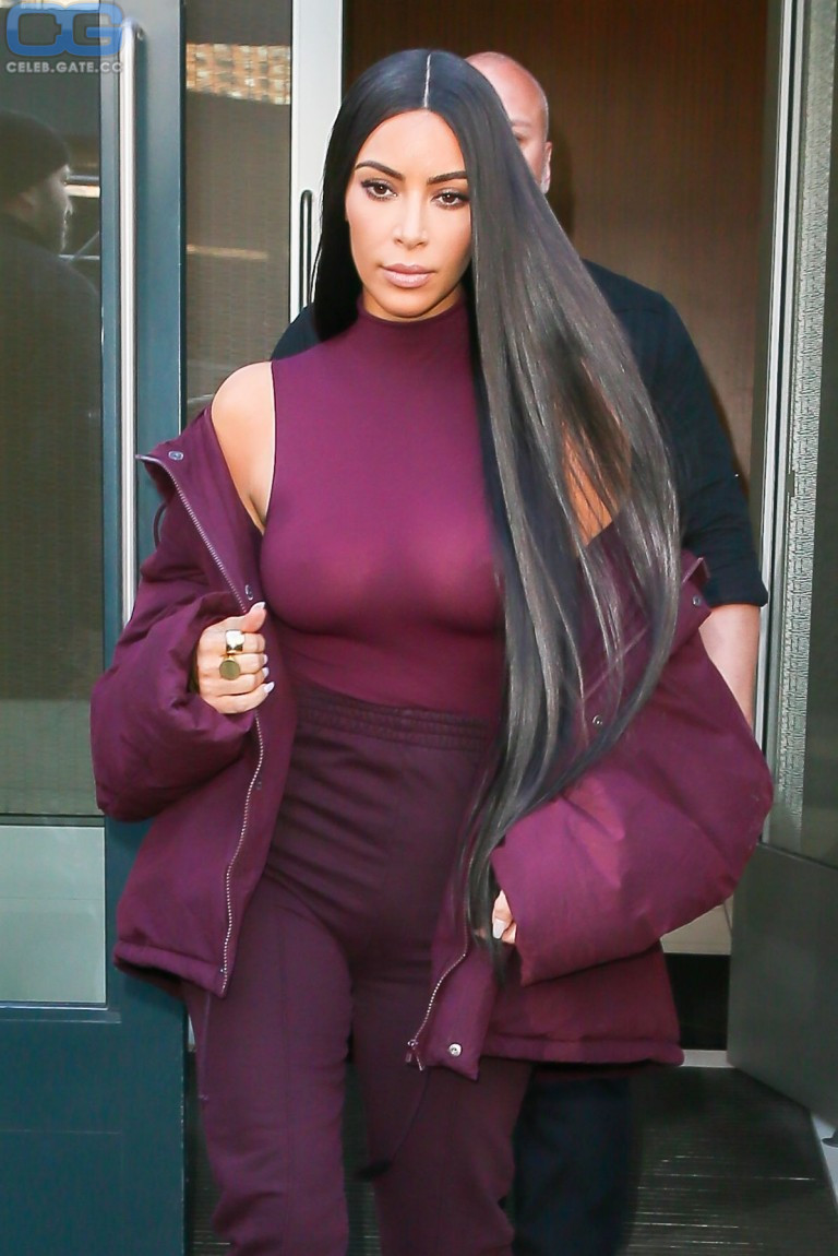 Kim Kardashian braless