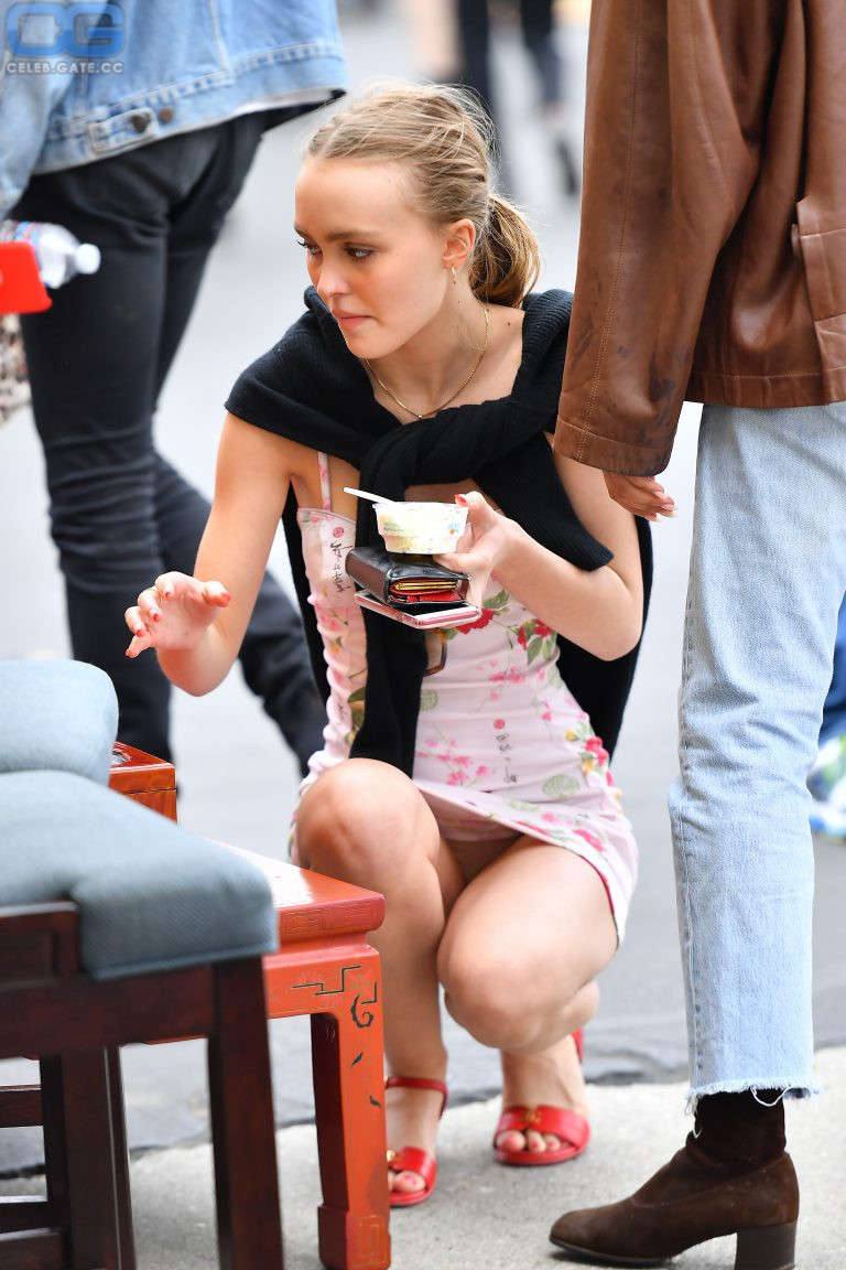 Lily-Rose Depp upskirt