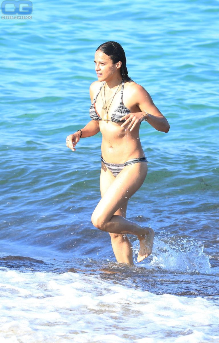 Michelle Rodriguez beach